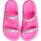 Chinelo Infantil Feminino Nuvem Luelua Slide Com Strass Pink - Marca Footz