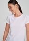 Kit Com 5 Camisetas Femininas Básicas - Branco - Marca Hering