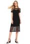 Vestido MOB Midi Tule Preto - Marca MOB