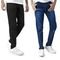 Kit 2 Calça Jeans Masculino Skinny Preta   Azul Escura - Marca Polo State