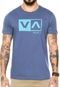 Camiseta RVCA Warped Dotty Azul - Marca RVCA