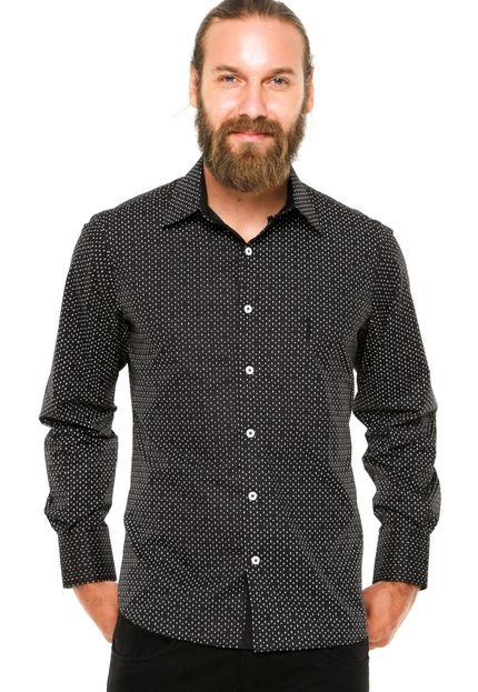 Camisa Aleatory Estampada Preta - Marca Aleatory