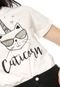 Camiseta FiveBlu Gato Off-white - Marca FiveBlu