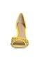 Peep Toe Dumond Frente Vazada Amarelo - Marca Dumond