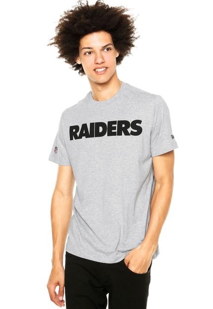 Camiseta New Era Oakland Raider Cinza - Marca New Era