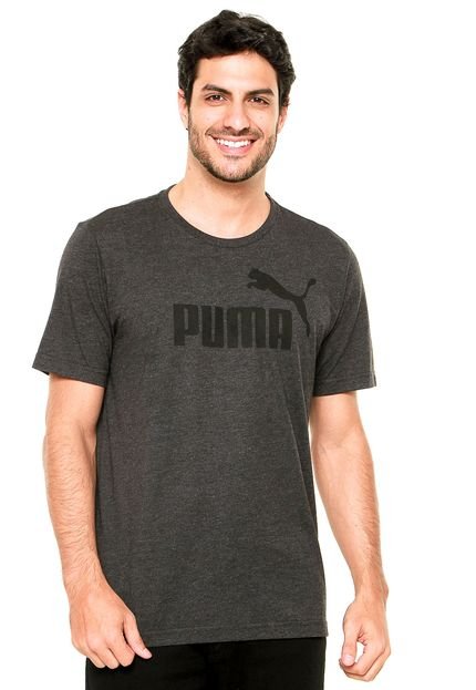 Camiseta Puma Ess No.1 Heather Preta - Marca Puma
