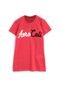 Camiseta Aeropostale Menina Lettering Vermelha - Marca Aeropostale