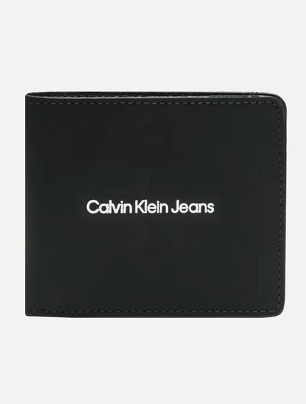Carteira Calvin Klein Masculina Couro Re Issue Stripe Preta - Marca Calvin Klein
