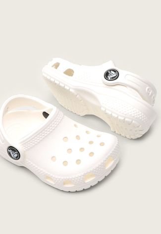 Babuche Infantil Crocs Classic Clog Branco