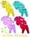 Body Menina 4 Kits com 12 Peças Longas de INVERNO Multicolorido - Marca CANOAH CONFECÇÃO