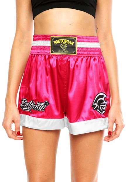 Short Pretorian Cetim Rosa - Marca Pretorian