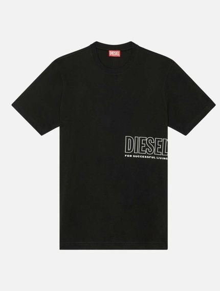 Camiseta Diesel T-Just L-22 Regular A11954 Preta - Marca Diesel