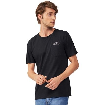 Camiseta Acostamento Com Bolso IN23 Preto Masculino - Marca Acostamento
