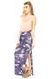 Saia Roxy Longa Field Of Flowers Floral Azul - Marca Roxy