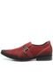 Sapato Social Pegada Textura Vermelho - Marca Pegada