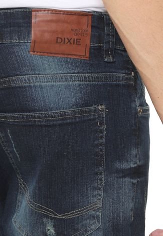 Calça Jeans Dixie Slim Destroyed Azul