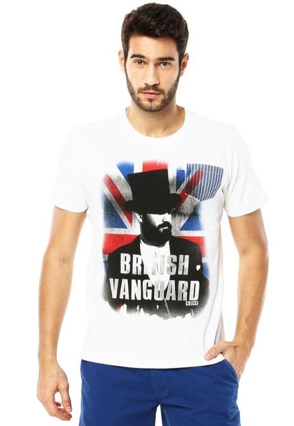 Camiseta Colcci Slim British Bege - Marca Colcci