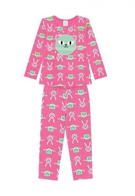 Pijama Infantil Menina Kyly Rosa - Marca Kyly