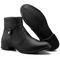 Bota Navit Shoes Com Ziper Cano Curto Com Salto Country Detalhe Metal Preto - Marca Navit Shoes