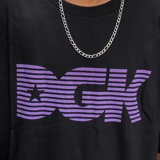 Camiseta Dgk Levels Tee - Black Purple Preto