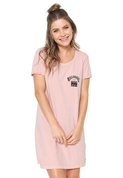 Vestido Billabong Estampa Costas Rosa - Marca Billabong