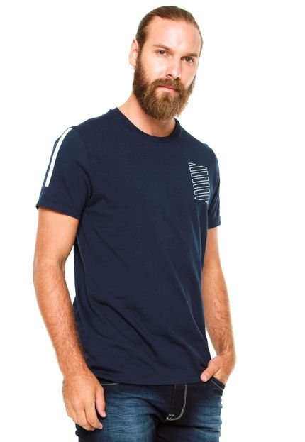 Camiseta Fido Dido Estampada Azul-Marinho - Marca Fido Dido