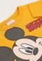 Camiseta Infantil Brandili Mickey Mouse Amarela - Marca Brandili