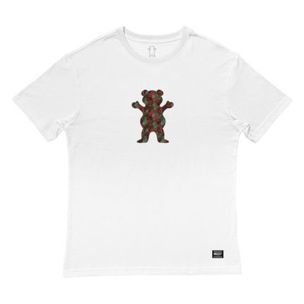 Camiseta Grizzly Rose Garden Bear Ss Tee Branco - Marca Grizzly