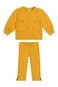 Conjunto Bebê Menina com Pompom Colorittá Amarelo - Marca Colorittá