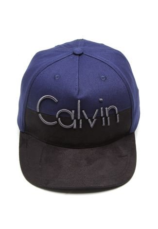 Boné Calvin Klein Logo Azul