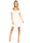 Vestido Curto Lucy in The Sky Glam Branco - Marca Lucy in The Sky