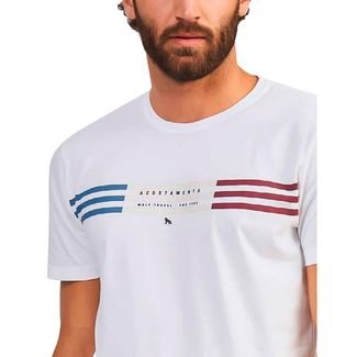 Camiseta Acostamento Casual Ou24 Branco Masculino