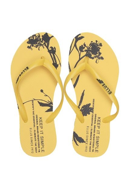 Chinelo Ellus Estampado Amarelo - Marca Ellus