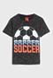 Camiseta Kyly Infantil Soccer Preta - Marca Kyly