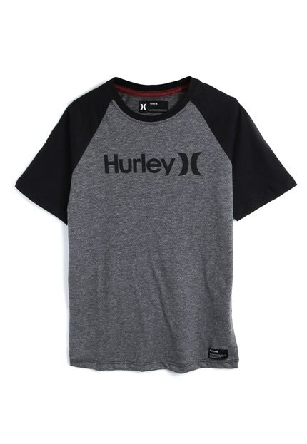 Camiseta Hurley Menino Escrita Cinza - Marca Hurley