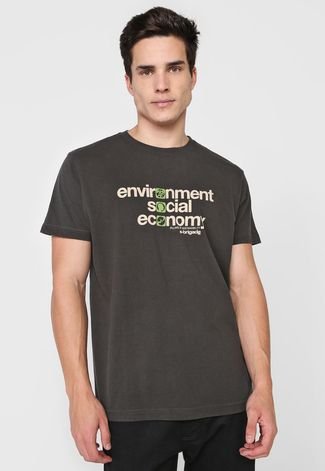 Camiseta Osklen Pillars Verde