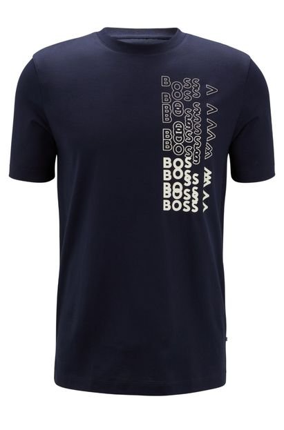 Camiseta BOSS Tiburt Azul - Marca BOSS