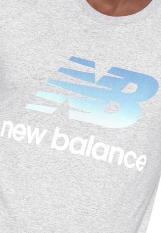 Camiseta New Balance Essentials Colors Cinza