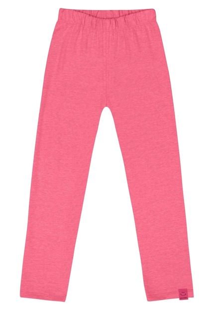 Calça Legging em Cotton Infantil Menina Quimby Rosa Pink - Marca Quimby