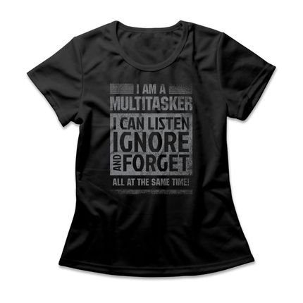 Camiseta Feminina Multitasker - Preto - Marca Studio Geek 