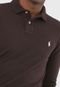 Camisa Polo Ralph Lauren Slim Logo Marrom - Marca Polo Ralph Lauren