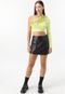 Blusa Cropped Only Ombro Único Verde - Marca Only