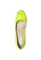 Peep Toe Verniz Amarelo - Marca Via Marte