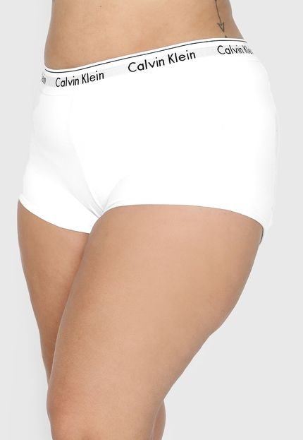 Calcinha Calvin Klein Underwear Boxer Logo Branca - Marca Calvin Klein Underwear
