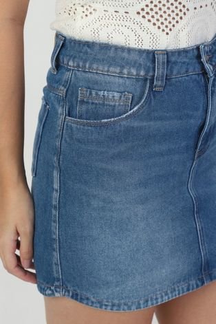 Mini-saia-jeans-curta destroyeds - Gazzy