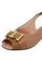 Peep Toe Piccadilly Textura Nude - Marca Piccadilly