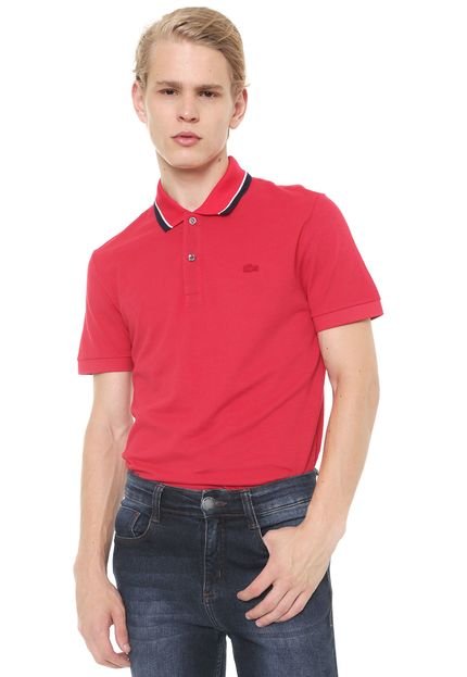 Camisa Polo Lacoste Regular Fit Vermelho - Marca Lacoste