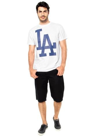 Camiseta New Era Los Angeles Dodgers 10 Branca