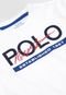 Camiseta Polo Ralph Lauren Infantil Lettering Branca - Marca Polo Ralph Lauren
