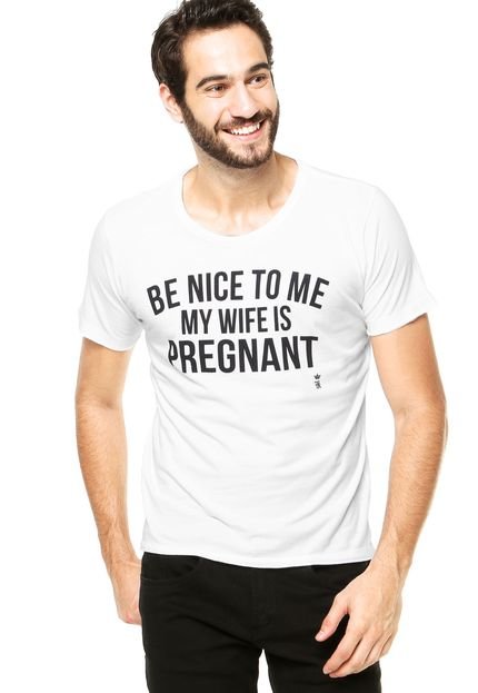 Camiseta Sergio K My Wife Pregnant Branca - Marca Sergio K